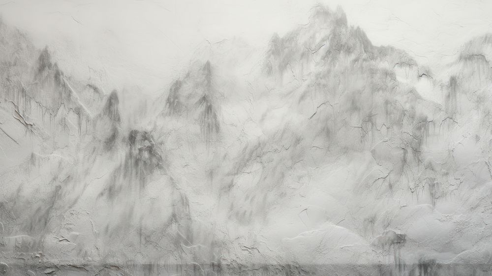 Mountain abstract drawing sketch.