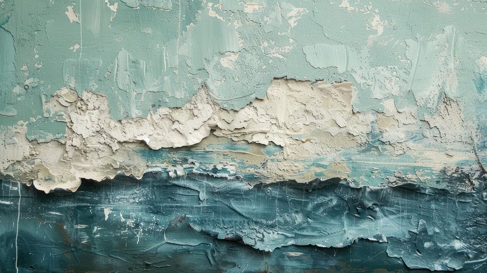 Ocean abstract rough paint.