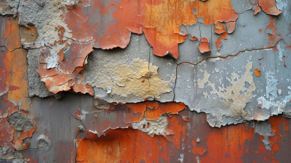 Rust abstract rough paint.