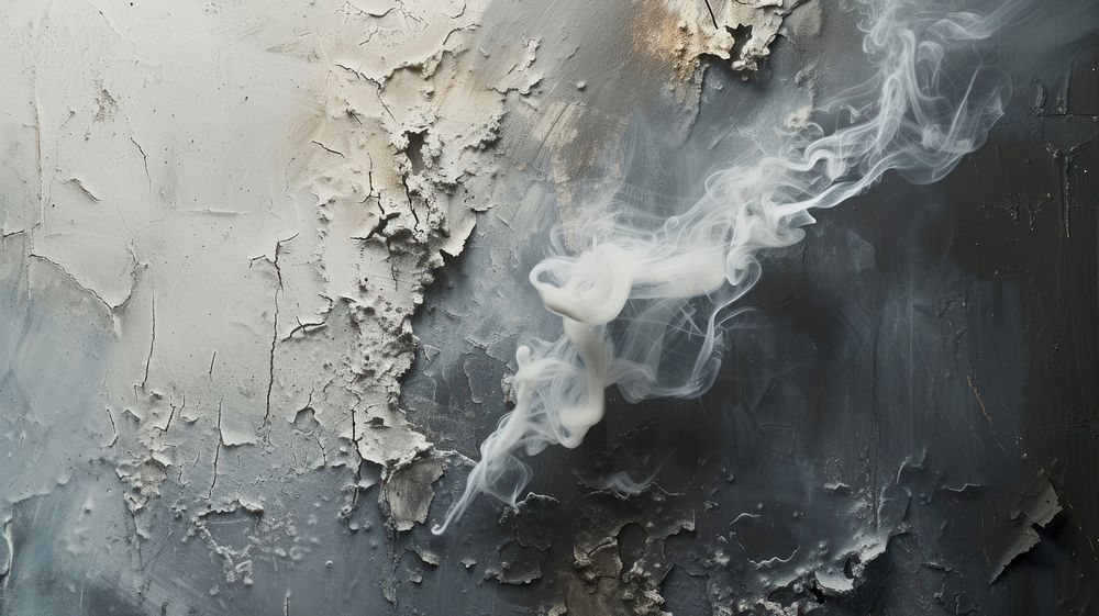 Smoke abstract rough wall.