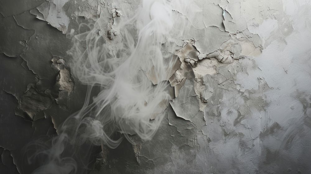 Smoke abstract plaster rough.