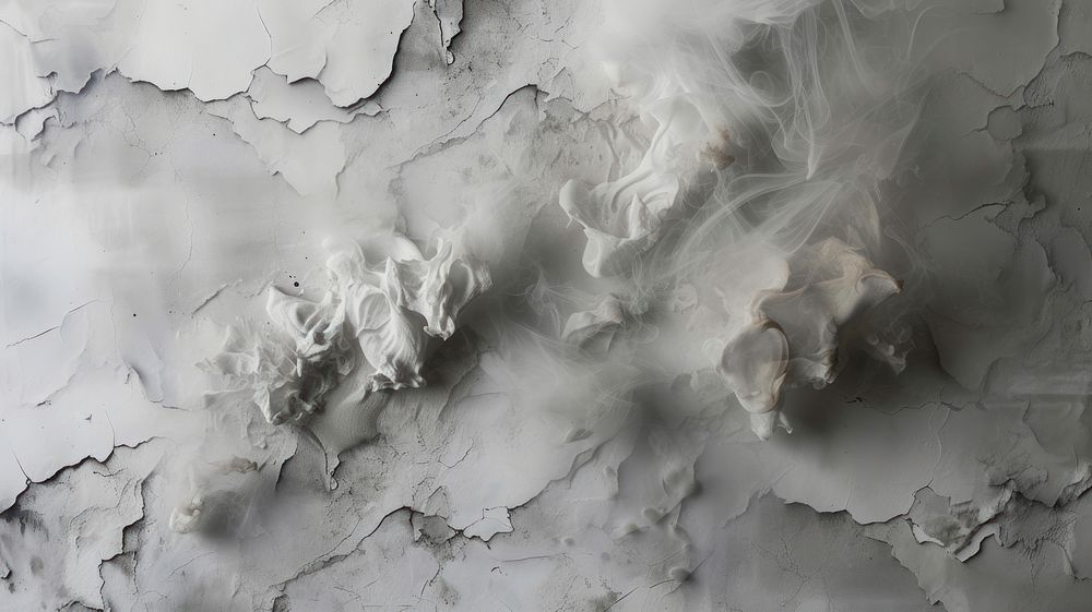 Smoke abstract plaster wall.