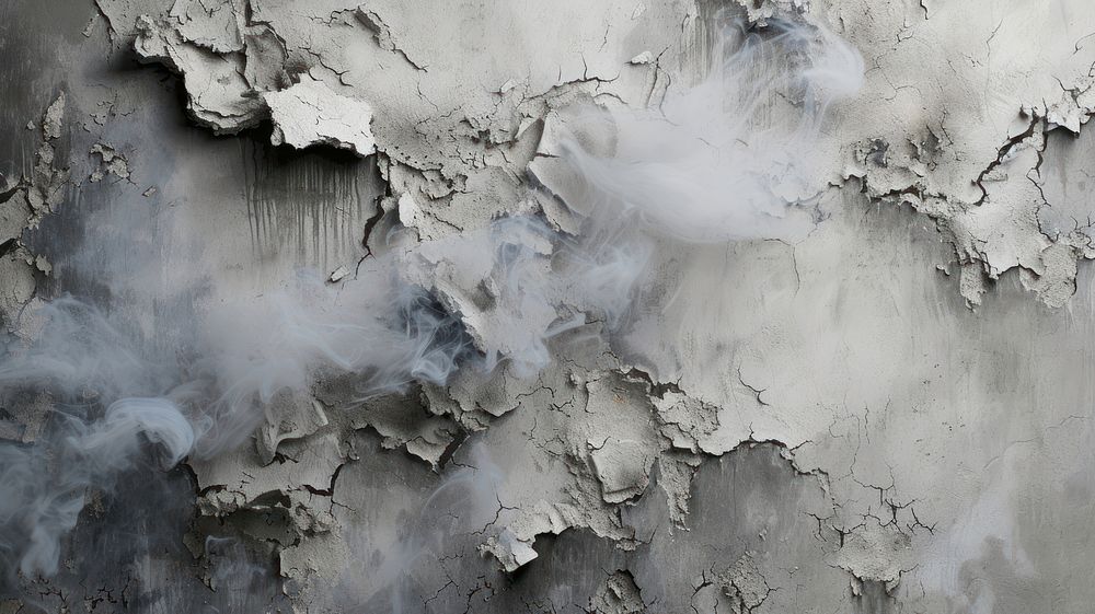 Smoke abstract rough wall.