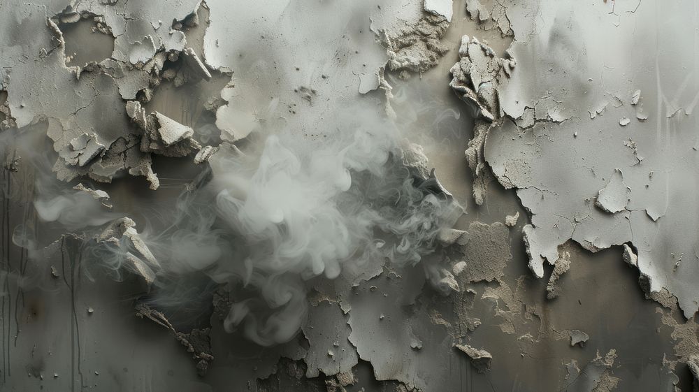 Smoke abstract plaster rough.