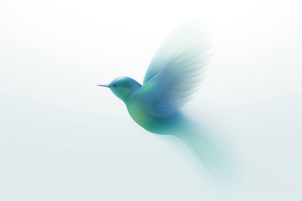 Abstract blurred gradient illustration Bird bird animal flying.