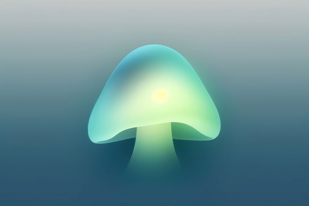 Abstract blurred gradient illustration Mushroom mushroom nature green.