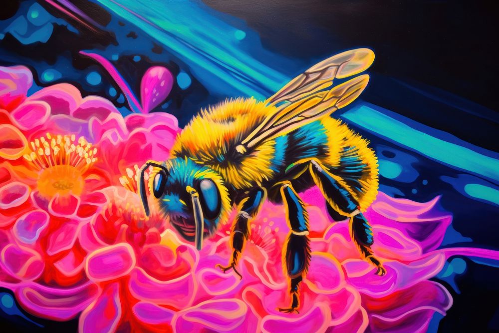 A bee painting animal insect.