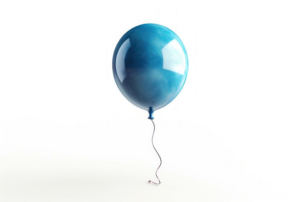 Single balloon anniversary celebration turquoise.