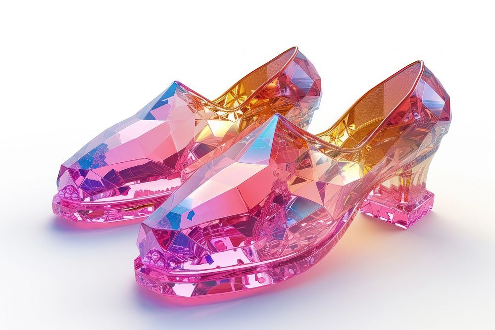 Comfortable shoes crystal footwear gemstone.