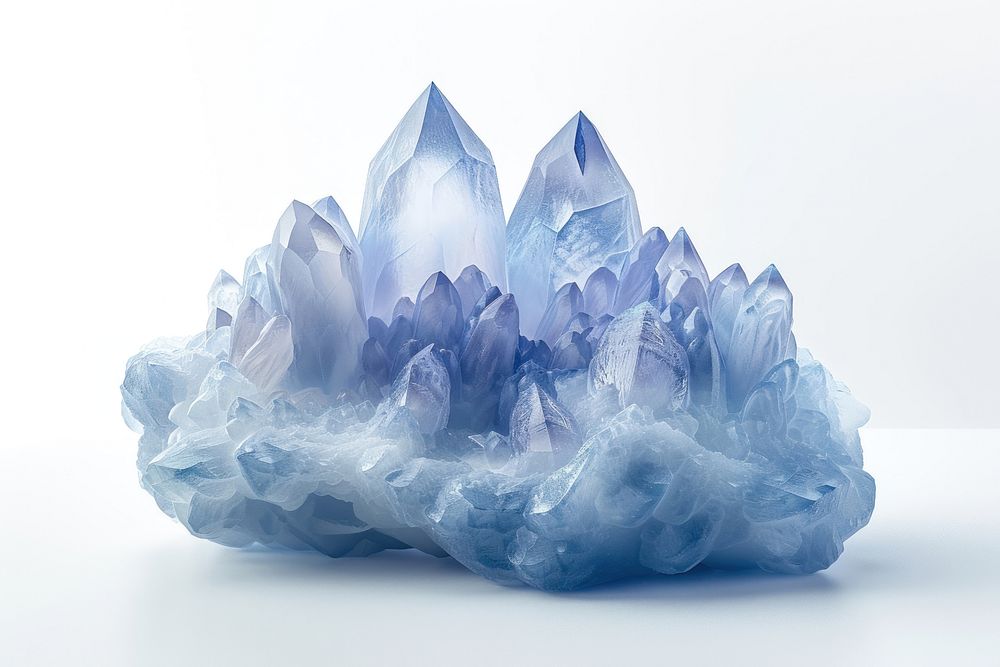 Cloud crystal gemstone mineral.