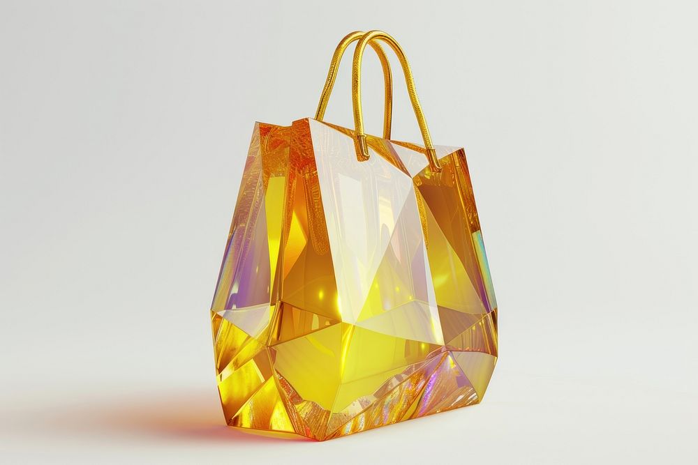 Shopping bag gemstone handbag jewelry.
