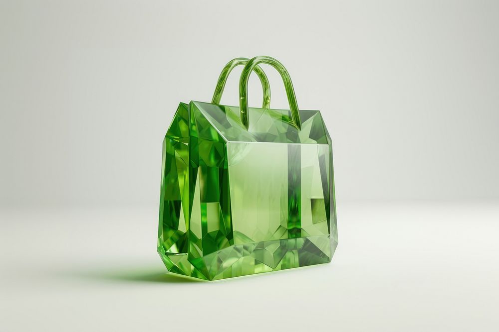 Shopping bag gemstone jewelry handbag.