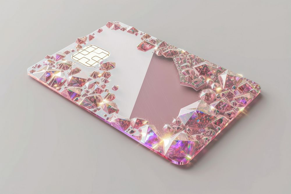 Credit card bling-bling technology glitter.