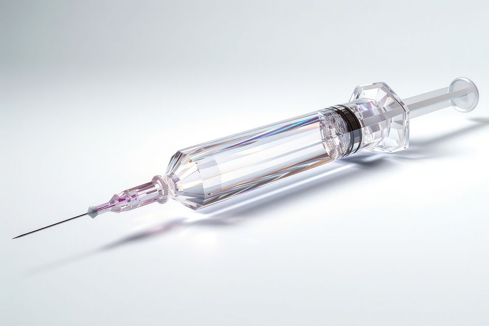 Syringe syringe white background injection.