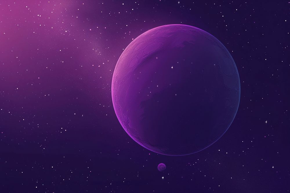 Purple space moon astronomy.