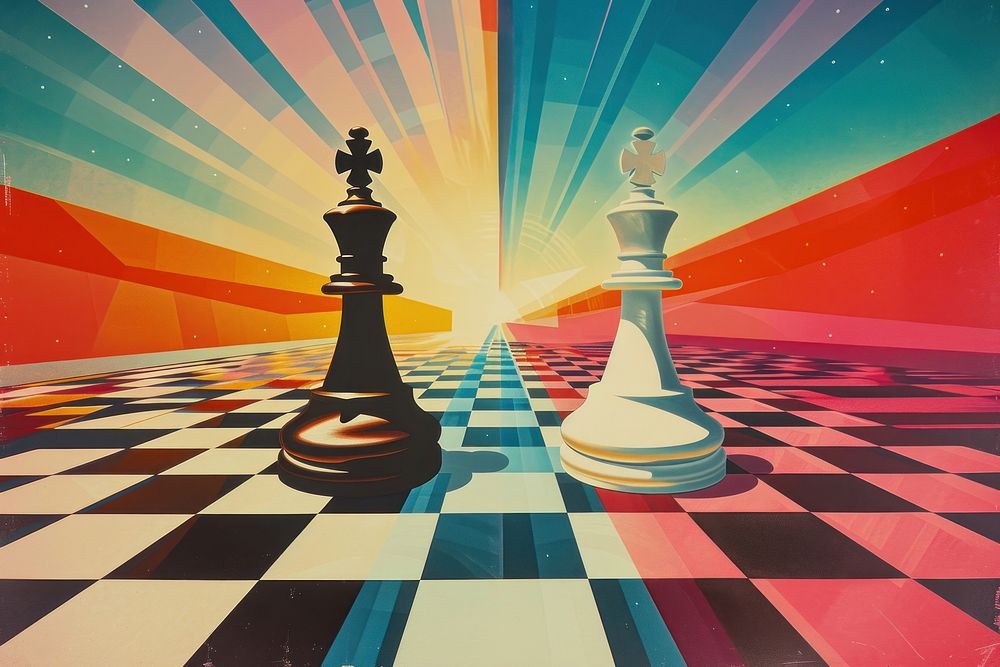 Chess product game art backgrounds.