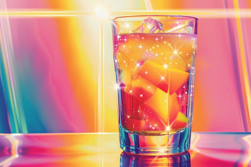 Apple juice glass cocktail drink.