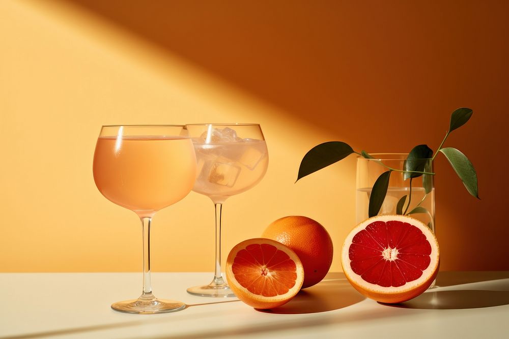 Grapefruit drink cocktail orange.