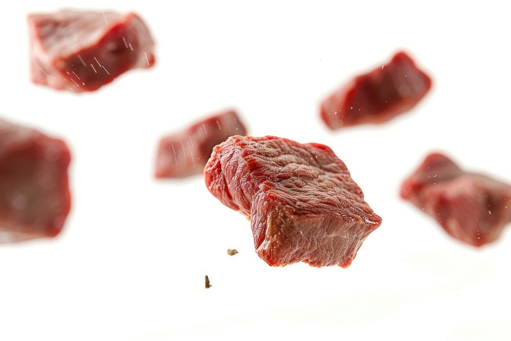 Beef steaks meat food red.