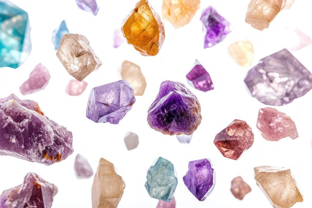 Gemstones backgrounds amethyst crystal.