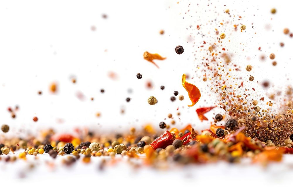 Spices backgrounds food white background.