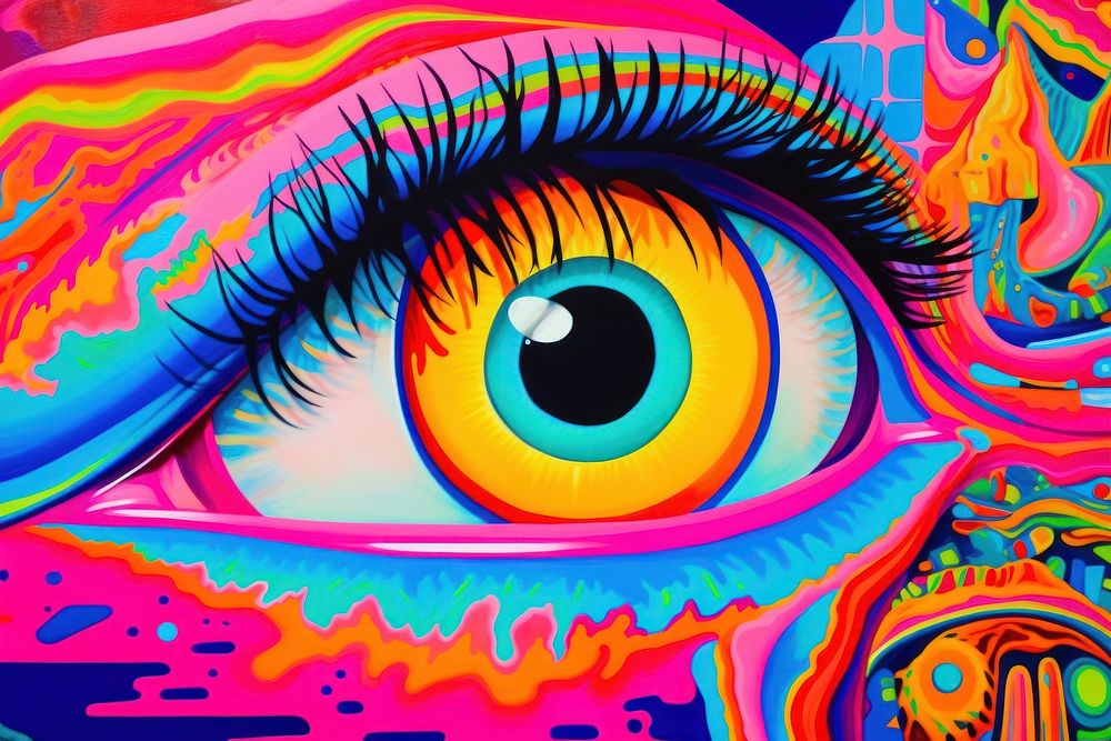 A eye painting backgrounds pattern.