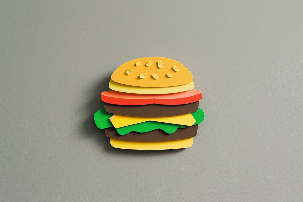 Burger bread food gray background.