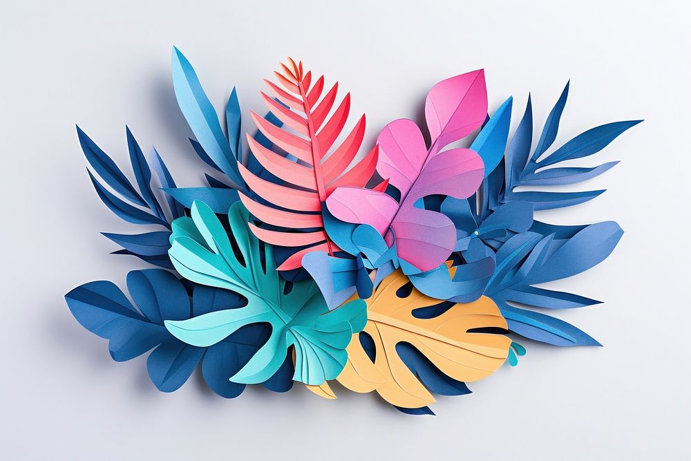 Plant art origami paper.