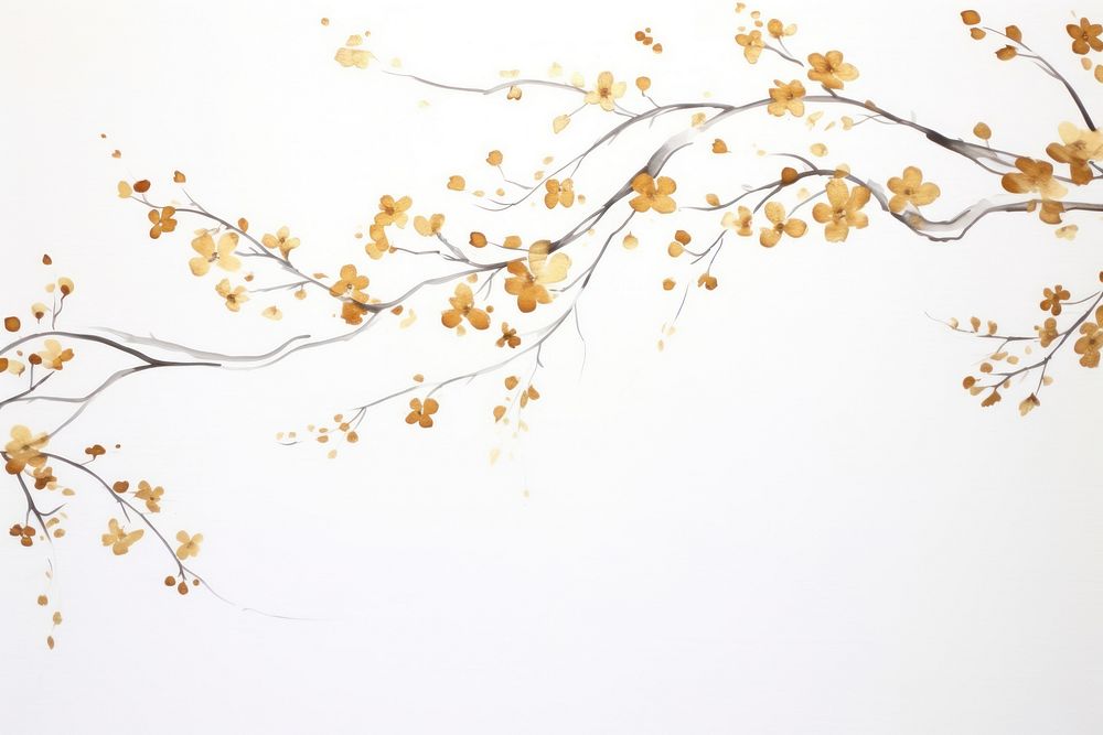 PNG Cherry blossom border backgrounds pattern drawing.