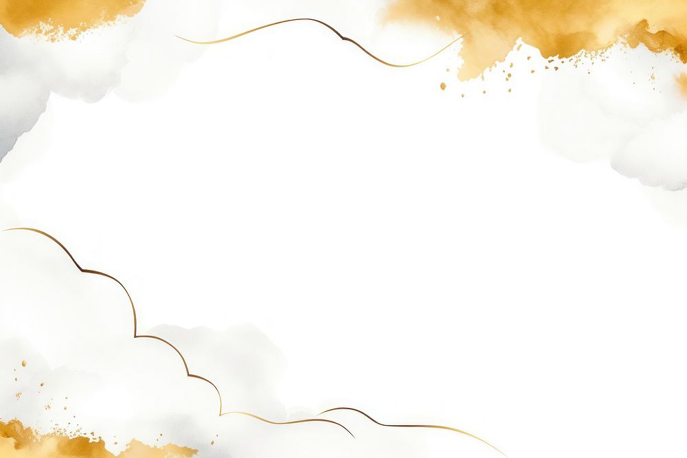 PNG Cloud frame backgrounds paper gold.