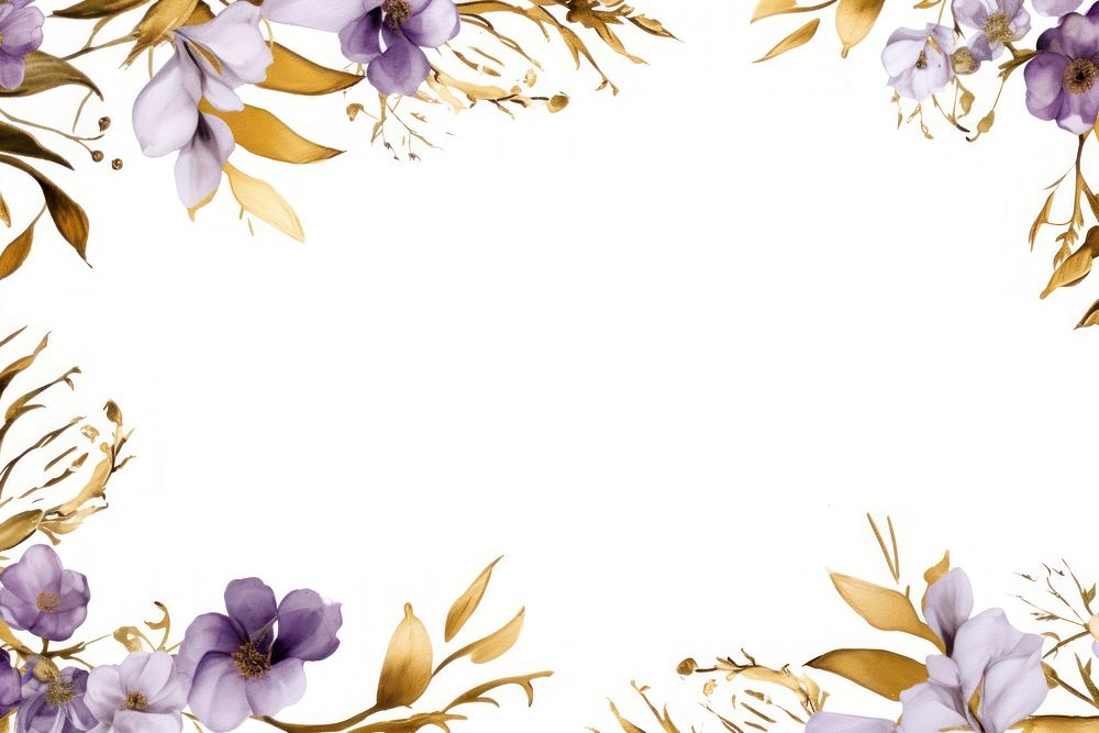 Lilac flowers border frame backgrounds pattern plant.