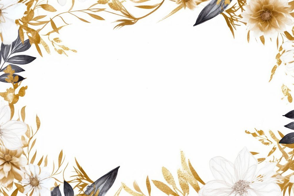 PNG Summer flowers frame backgrounds pattern paper.