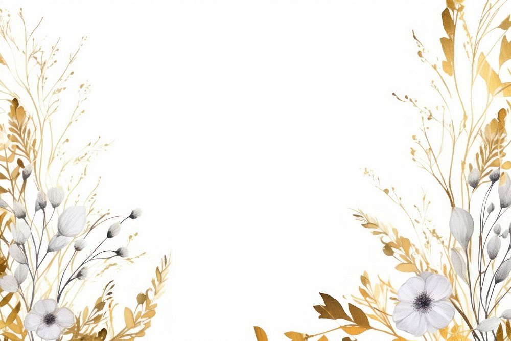 PNG Wild flowers frame backgrounds pattern white.