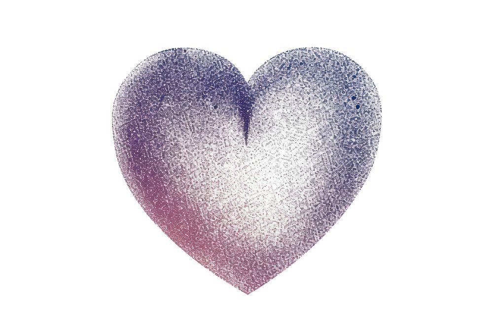 Heart shape white background astronomy lavender.