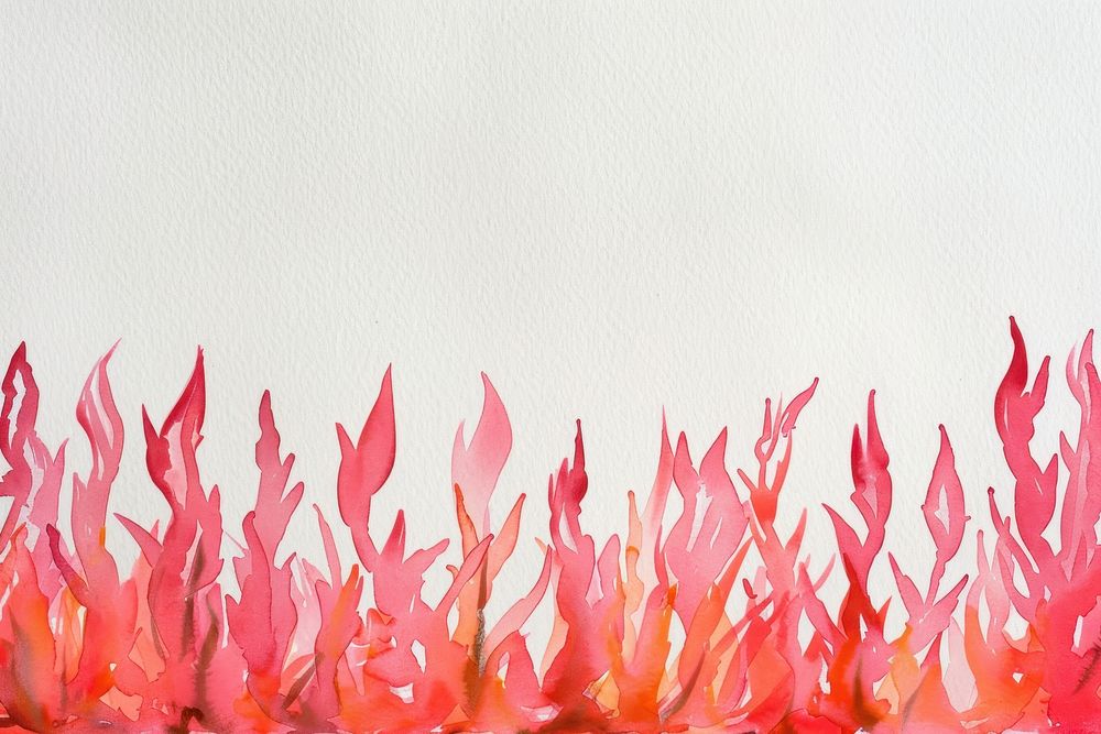 Monochromatic Fire flame border backgrounds painting petal.