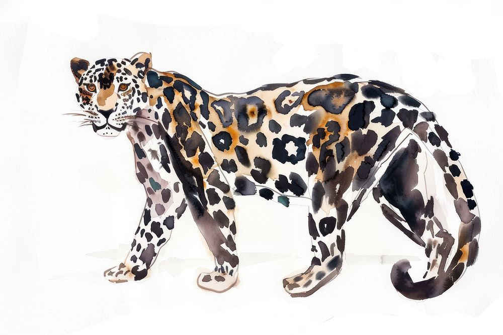 Monochromatic leopard wildlife cheetah animal.