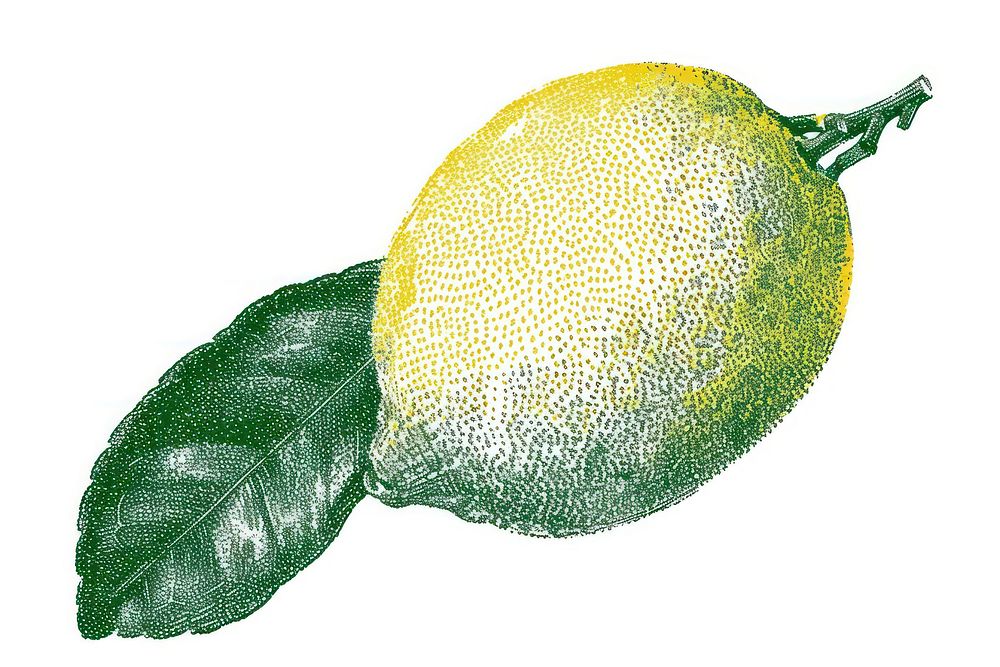 Lemon shape fruit plant food.