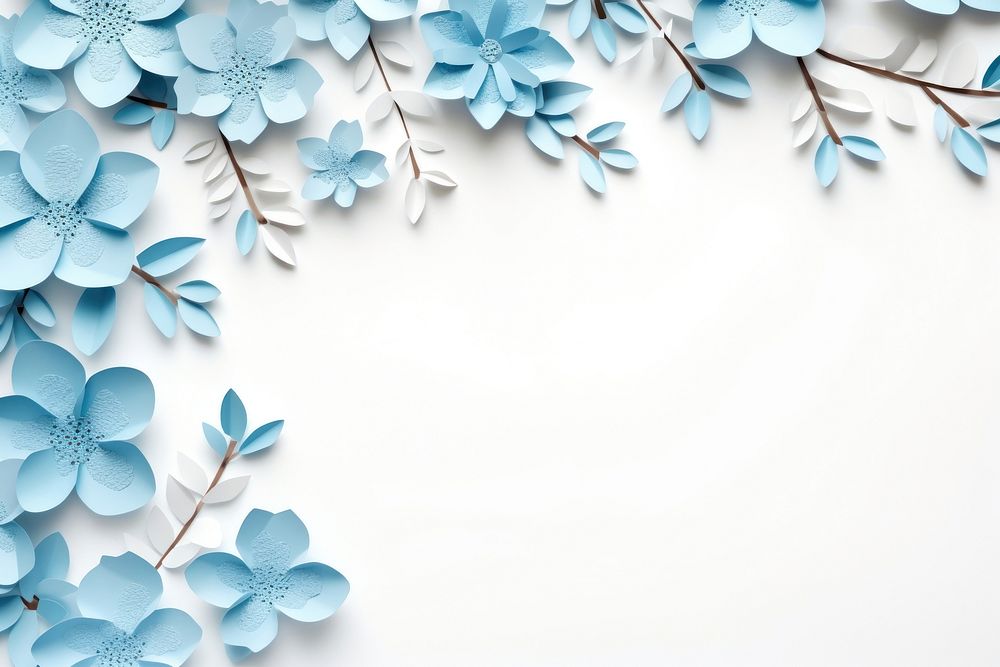 Light blue flowers backgrounds pattern nature.