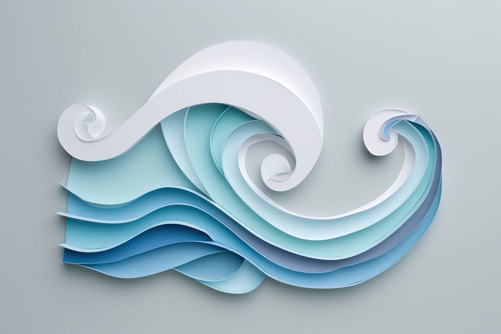 Wave art creativity graphics.