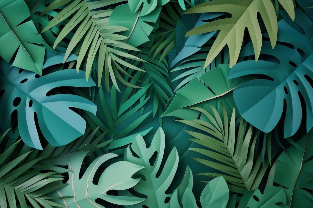 Tropical leaves background backgrounds vegetation tropics.