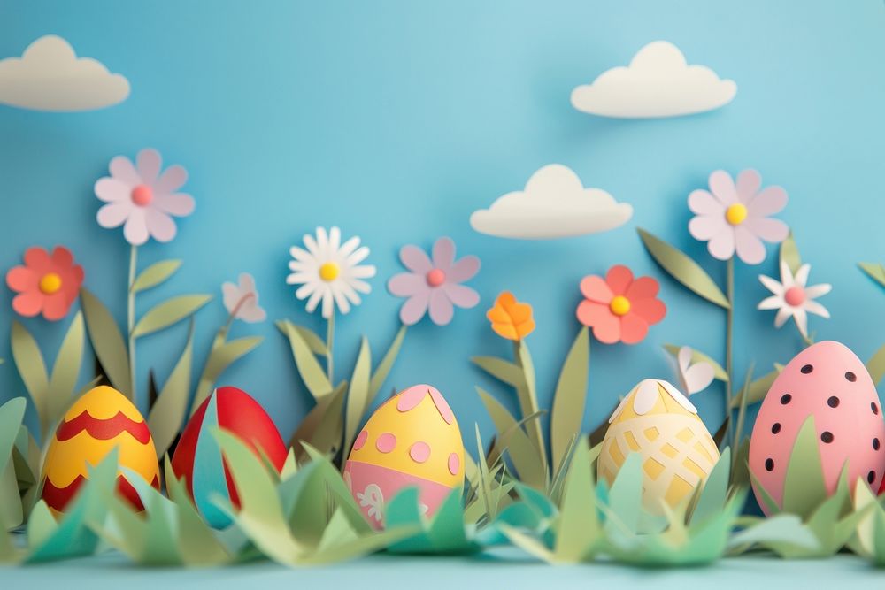 Easter background egg representation celebration.