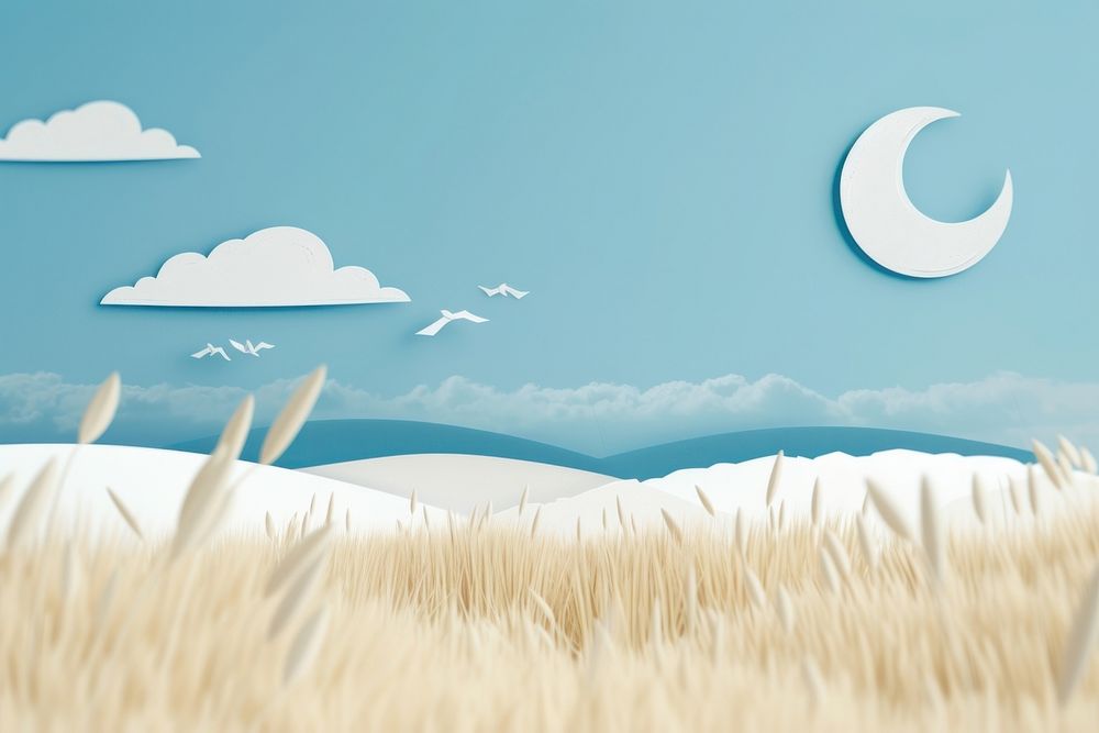 Field background outdoors nature moon.