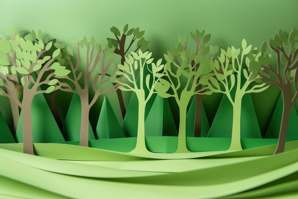 Forest background art plant green.