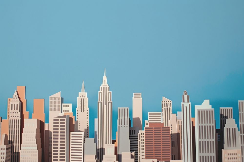 New york background architecture metropolis cityscape.
