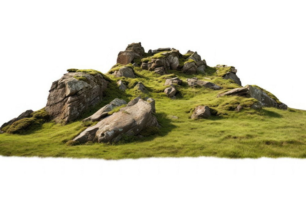 Grass rock hill grassland.
