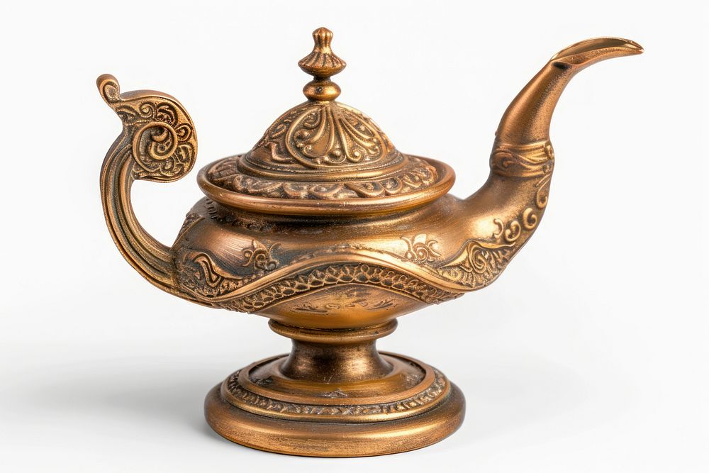 Golden magic lamp pottery teapot bronze.