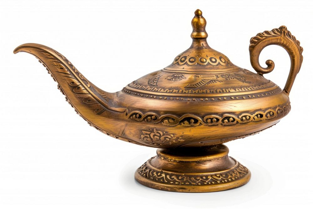 Golden magic lamp pottery teapot bronze.