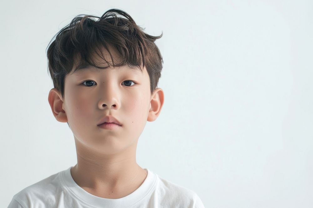 Korean boy portrait child photo.