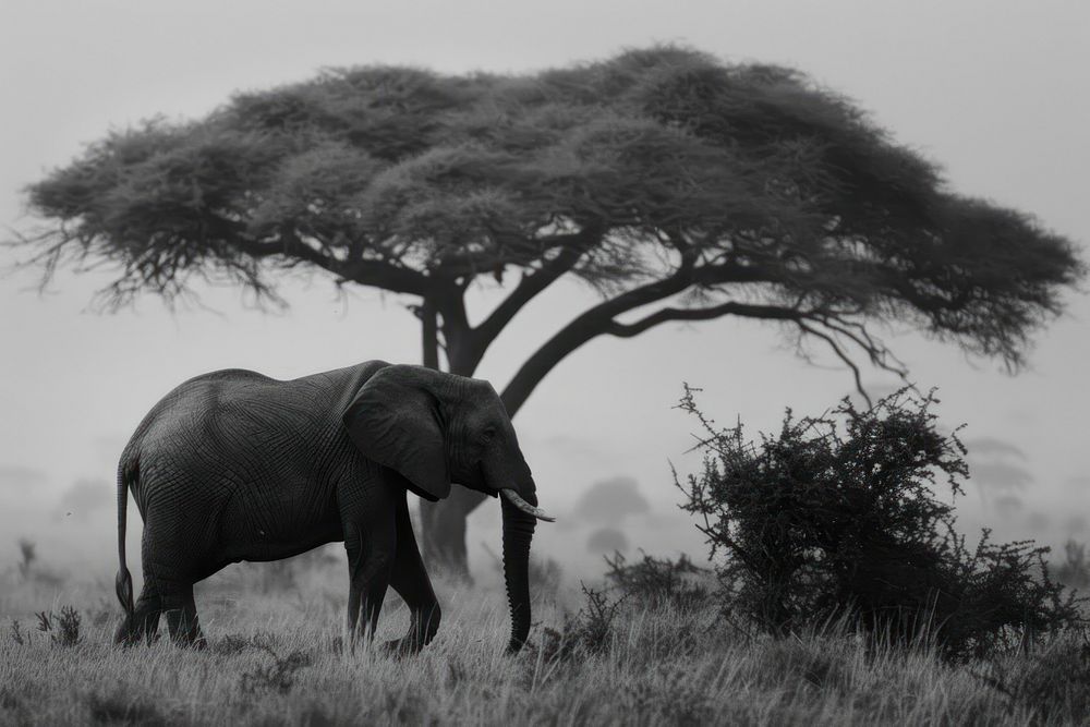 Safari wildlife elephant outdoors.