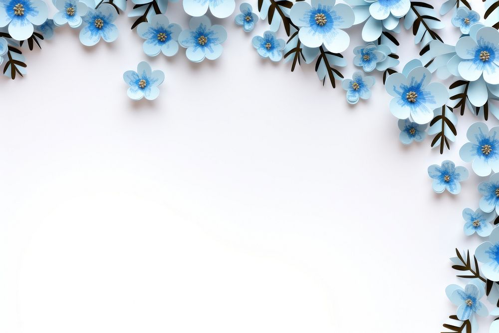 Small light blue flowers backgrounds pattern nature.